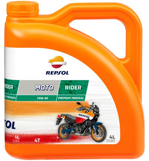 REPSOL MOTO RIDER 4T 15W50, 4л